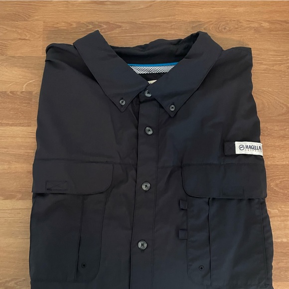 Men's | Magellan l Long Sleeve Fishing Shirt | Black | 3XL - Picture 1 of 4